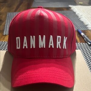 Hummel Red Cap with Danmark Embroidery